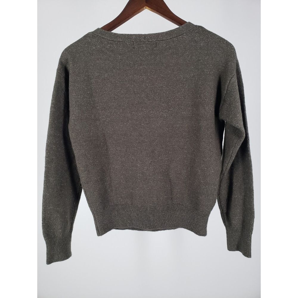Magaschoni Crew‎ Neck Boxy Sweater in Dark Gray Size XS - Picture 3 of 6